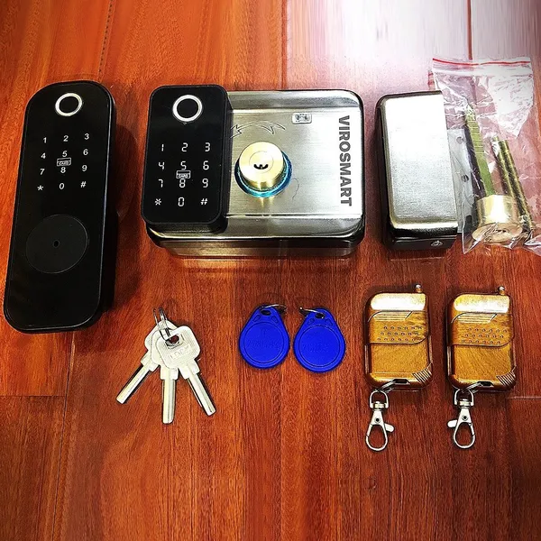 Khóa Cổng Điện Tử Viro VR-1200D - Vân Tay 2 Chiều