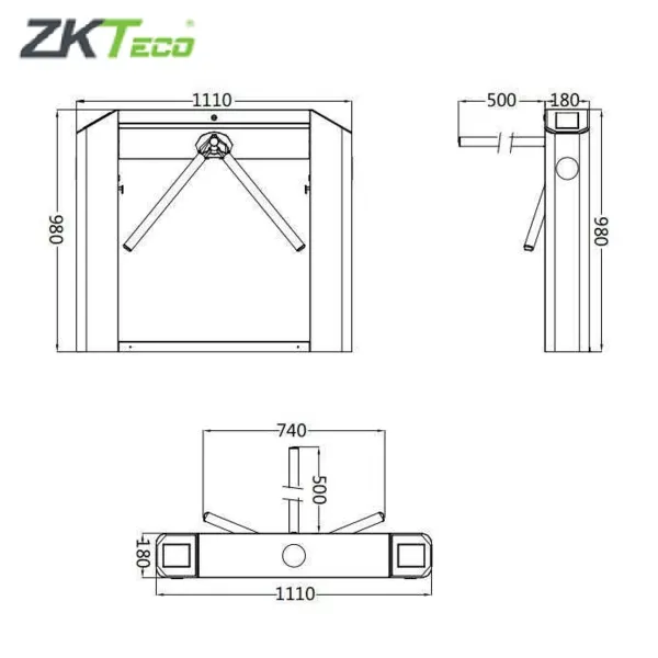 Cổng Xay 3 Càng Zkteco TS2000 Pro