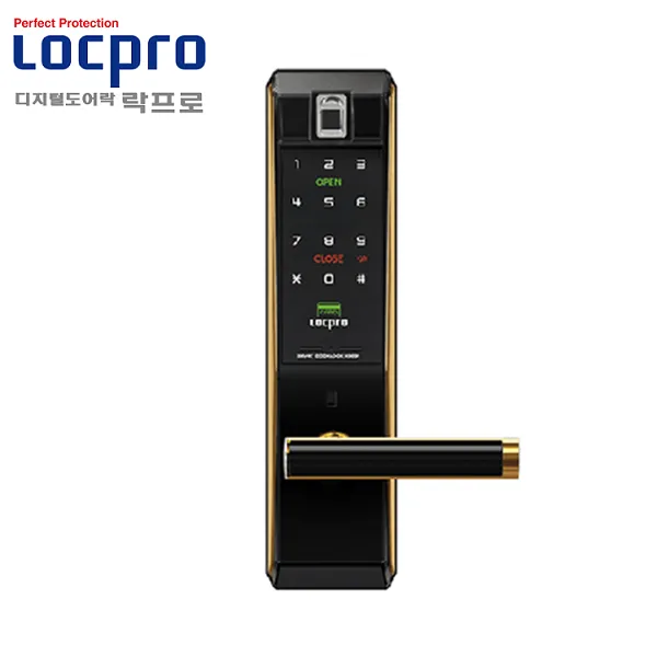 Khóa cửa vân tay LOCPRO K300F - Viền đồng
