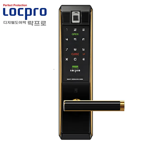 Khóa cửa vân tay LOCPRO K300F - Viền đồng