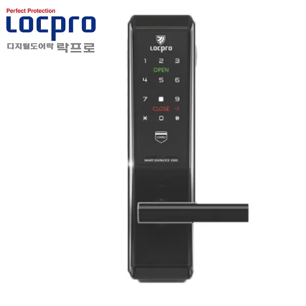 Khóa cửa vân tay LOCPRO K300F - Viền bạc