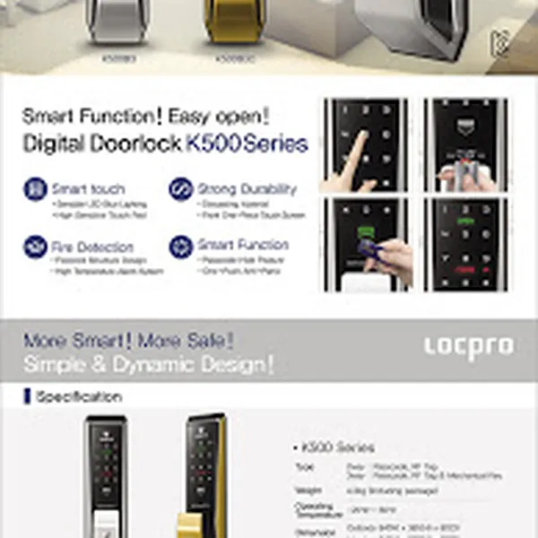 Khóa cửa điện tử Locpro K500