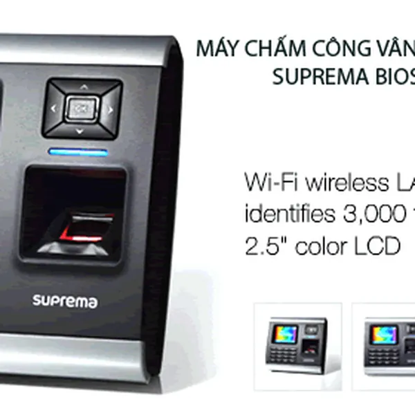 Máy chấm công kiểm soát cửa ra vào và vân tay SUPREMA BioStation BST-OC