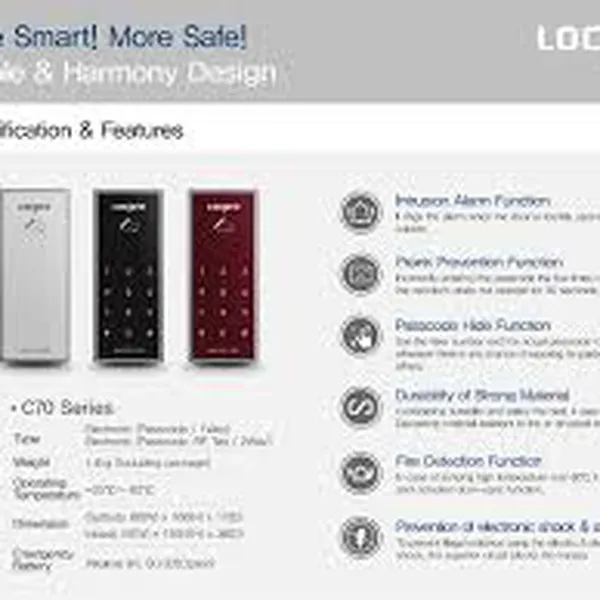 Khóa cửa điện tử Locpro C70