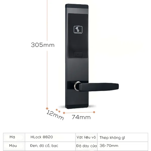 Khóa Thẻ Từ Khách Sạn HL8820