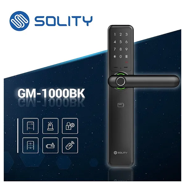 Khóa Cửa Vân Tay Solity GM-1000BK