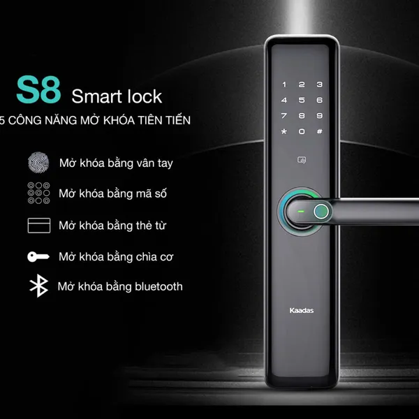 Khóa cửa vân tay KAADAS S8