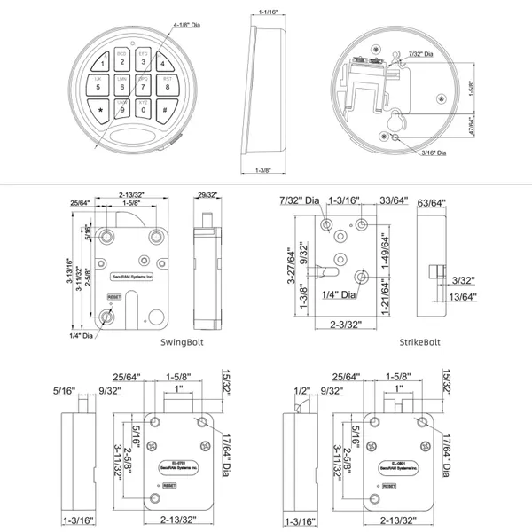 Khóa Cửa Vân Tay Securam Safelogic Basic