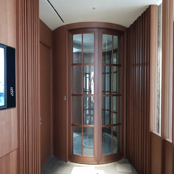 Cửa kính tự động Woosung 1000 - Mở cong