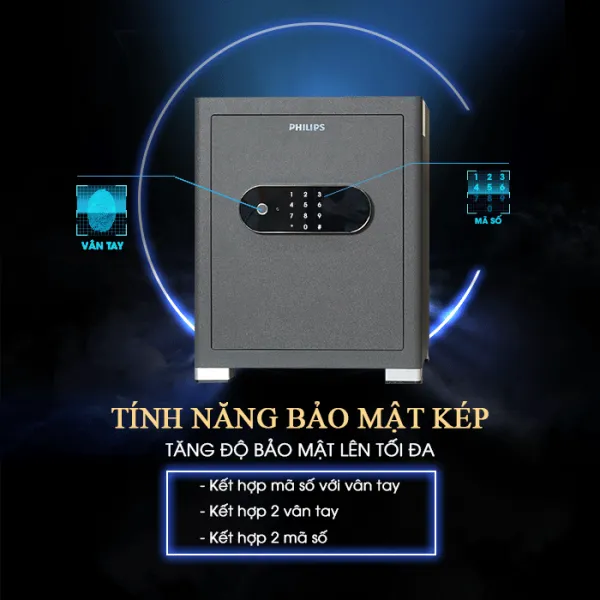 Két Sắt Điện Tử Philips SBX601-5B0