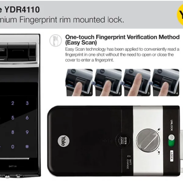 Khóa cửa vân tay YALE YDR4110