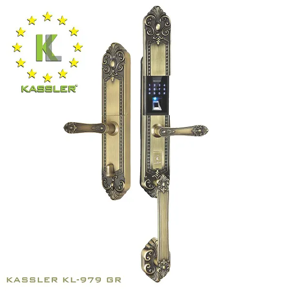 Khóa cửa vân tay tân cổ Kassler KL - 979GR