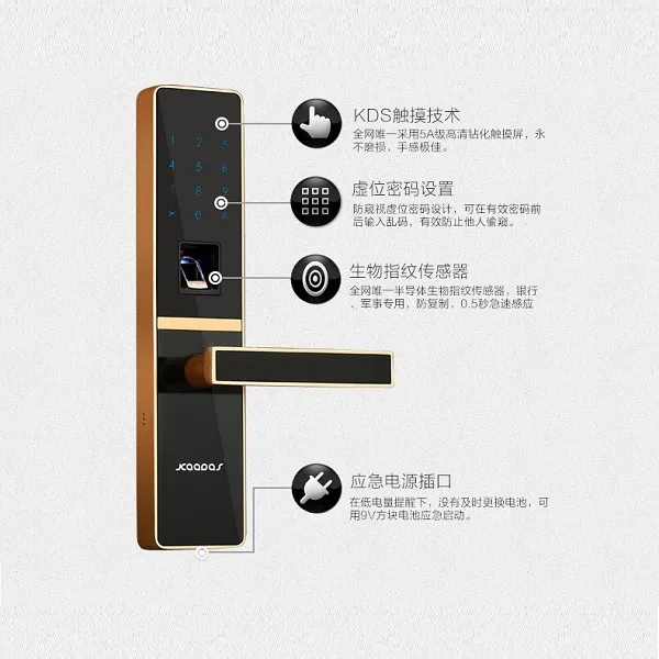 Khóa cửa vân tay Kaadas model 2109
