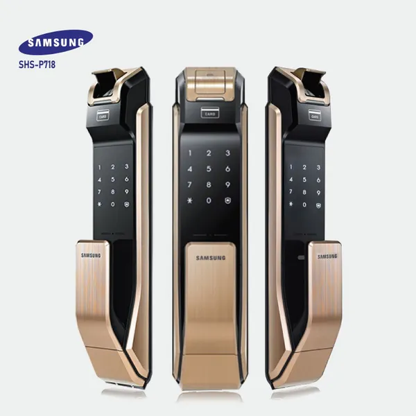 Khóa cửa vân tay SAMSUNG SHS-P718-Gold