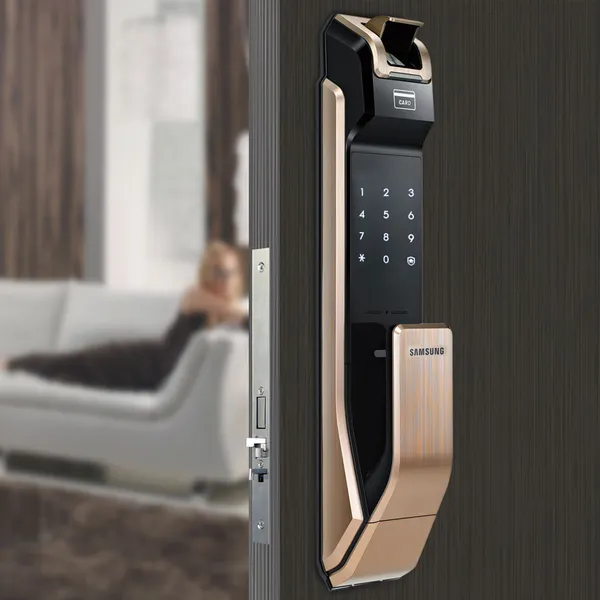 Khóa cửa vân tay SAMSUNG SHS-P718-Gold
