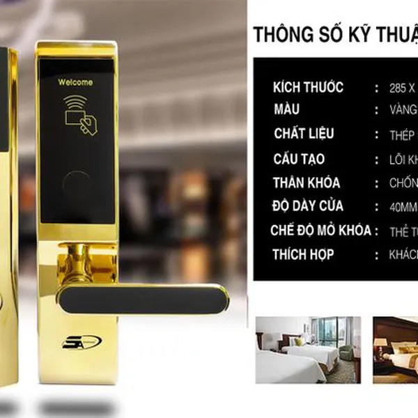 Khóa thẻ từ khách sạn 5A HOTEL DZ8K