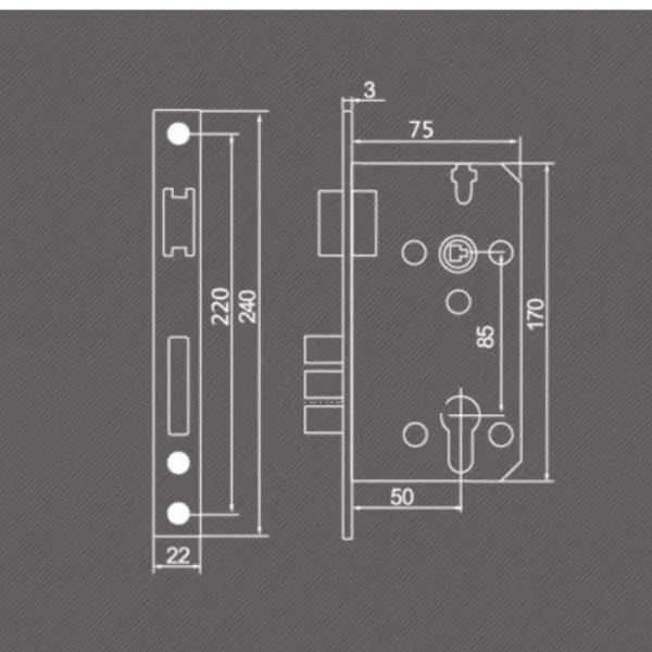 Khoá Cửa Đại Sảnh Kapler KL 6002DC