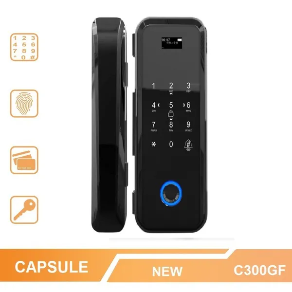 Khóa Vân Tay Cửa Kính Capsule C300GF 