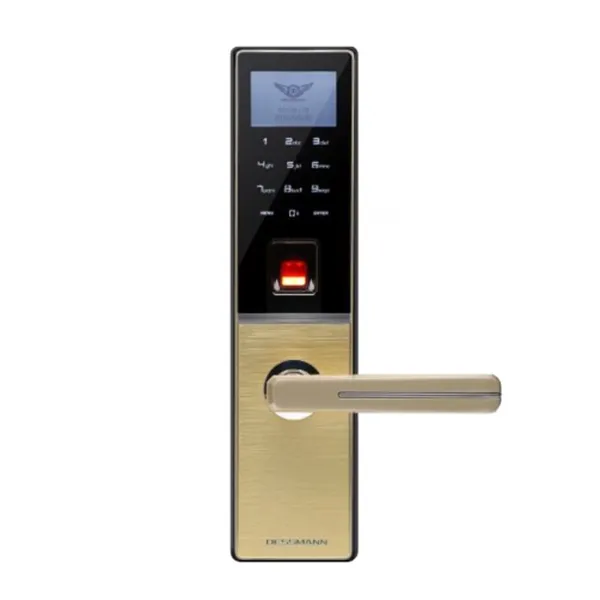 Khóa cửa vân tay kết hợp mã số DESSMANN G810FP Gold
