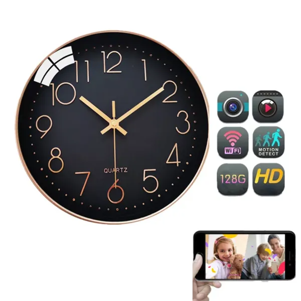 Camera ngụy trang đồng hồ treo tường T15