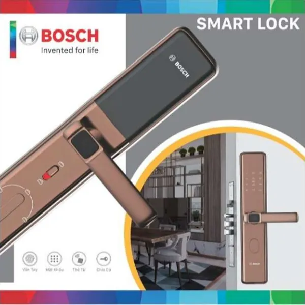 Khóa Vân Tay Bosch ID30B - Màu Đồng