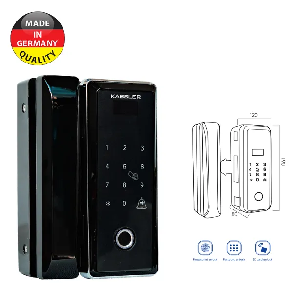 Khóa cửa vân tay KASSLER KL-589B (Màu đen)