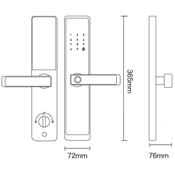Khóa Cửa Vân Tay Kapler KL - 112BL