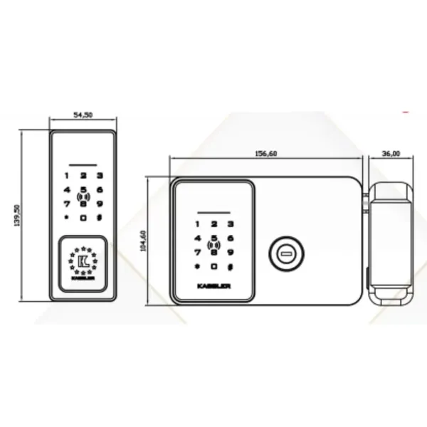Khoá Cổng Vân Tay Kassler KL-579 CNC