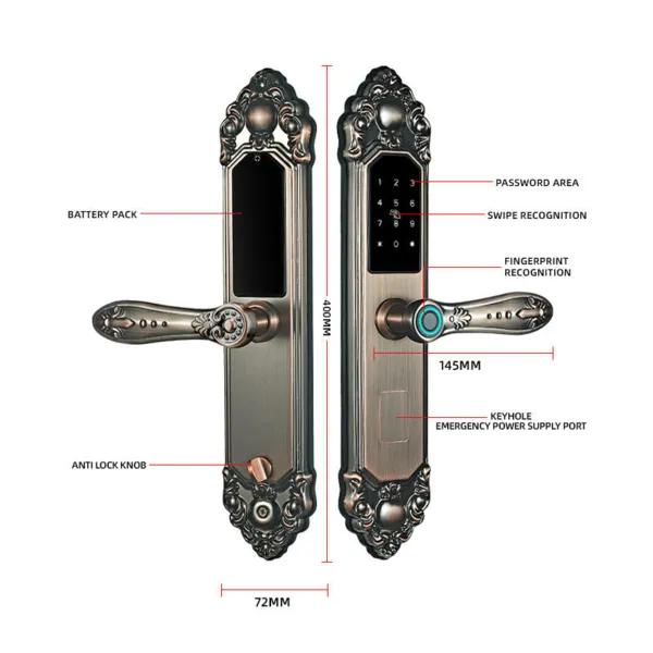 Khóa Vân Tay Cổ Điển Kapler KL-911TC