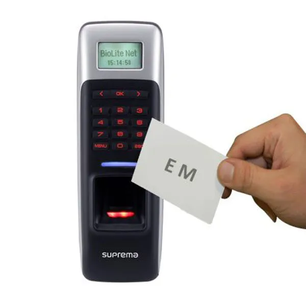 Máy chấm công kiểm soát cửa vân tay và PIN SUPREMA BioLite Solo BLS-OC