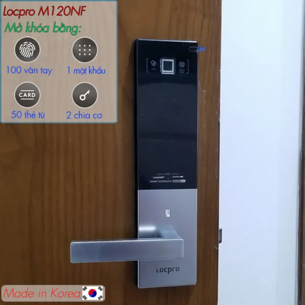 Khóa cửa vân tay Locpro M120NF
