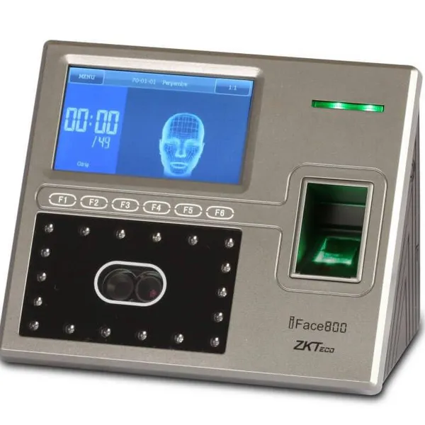 Máy chấm công khuôn mặt và vân tay ZKTeco Uface 800