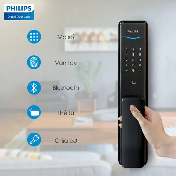 Khóa Cửa Vân Tay Philip Alpha