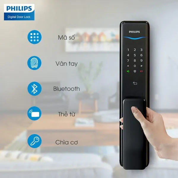 Khóa cửa vân tay Philips Alpha-5