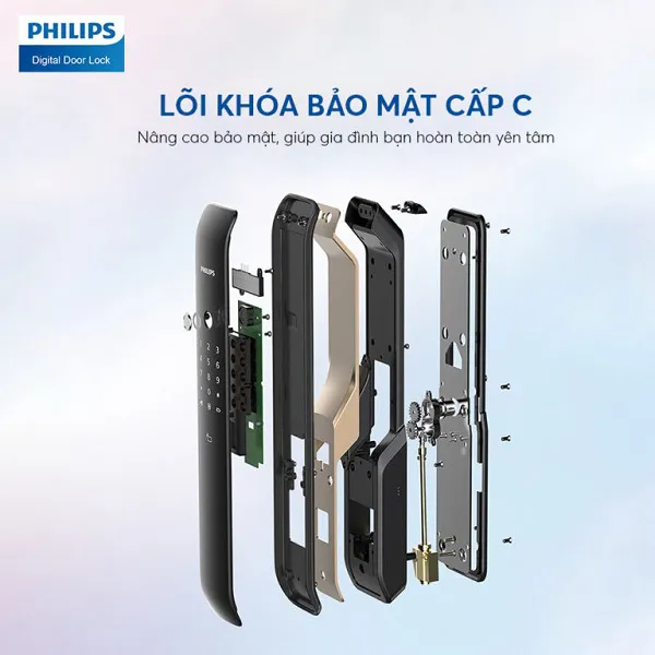 Khóa Cửa Vân Tay Philips 6100