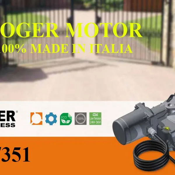 Motor Cổng Âm Sàn Roger R21/351 220v 800kg Italia