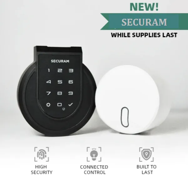 Khóa Cửa Vân Tay Securam Black