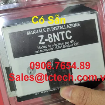 Bộ chuyển đổi tín hiệu nhiệt độ NTC sang Modbus RTU Seneca Z-8NTC - Có Sẵn