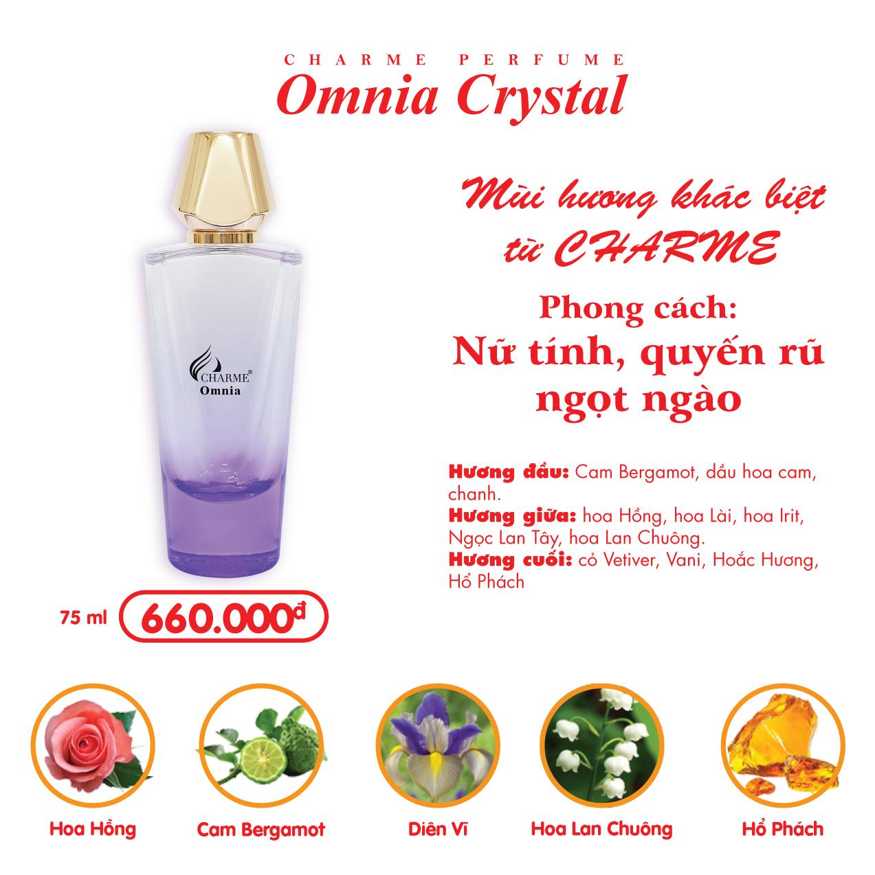 Nước Hoa Charme Nữ - Charme Omnia Crystal 75ml