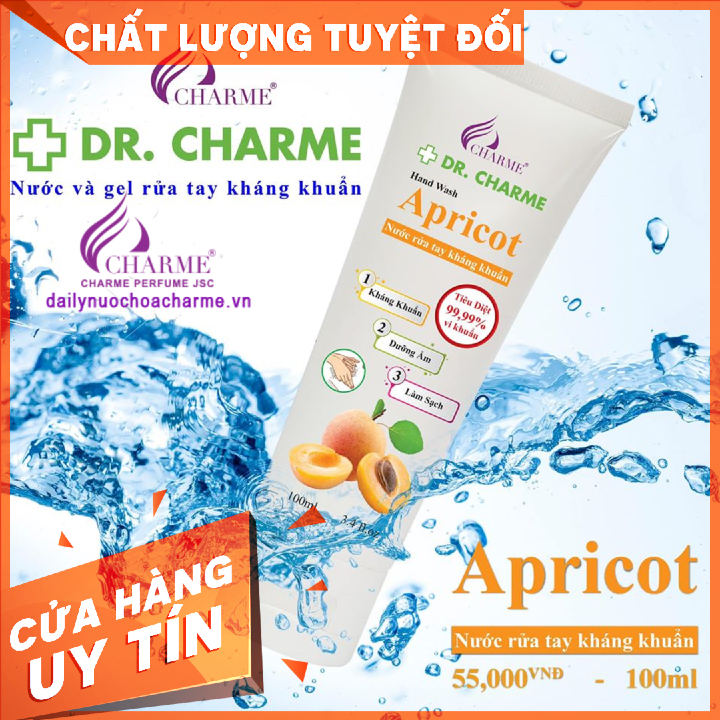 Nước Rửa Tay DR. CHARME Apricot 100ml