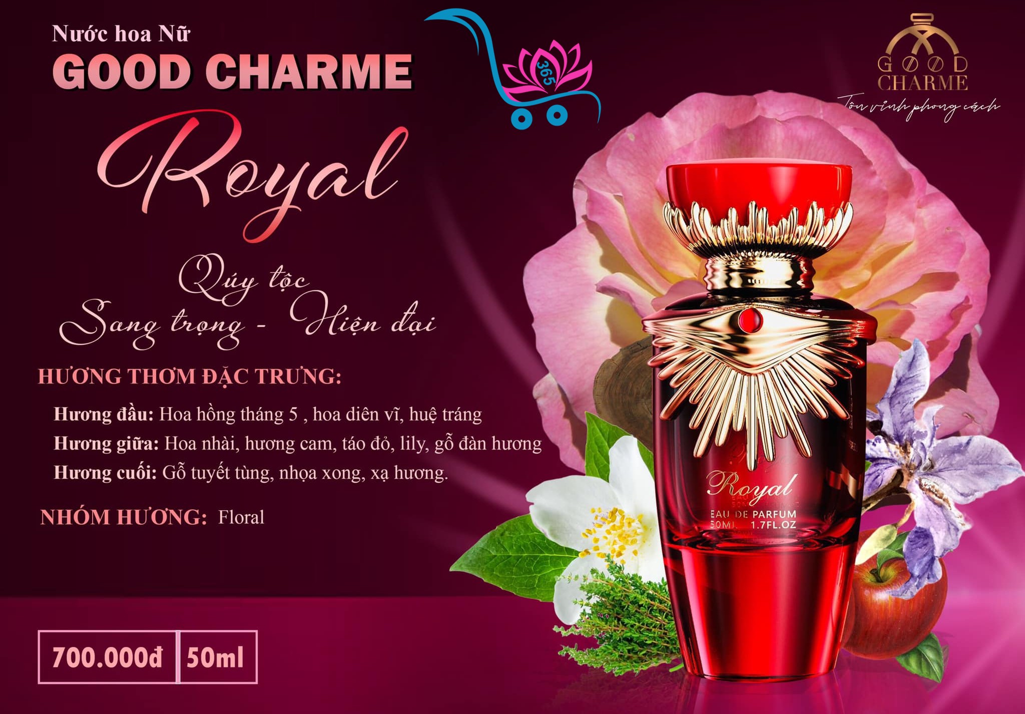 Nước Hoa Good Charme Royal 50ml Nữ Chính Hãng