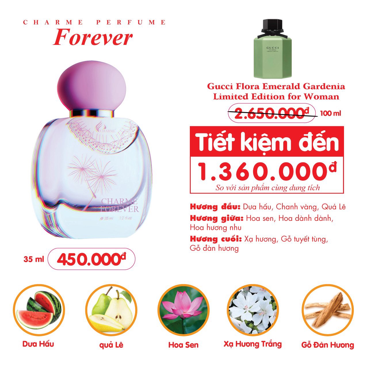 Nước Hoa Charme Forever 35ml Nữ Chính Hãng