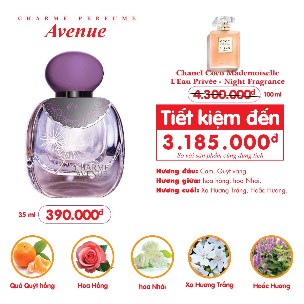 Nước Hoa Charme Avenue 35ml Nữ Chính Hãng