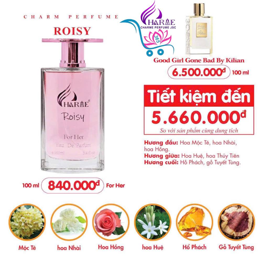 Nước Hoa Charme Roisy 100ml Nữ Chính Hãng