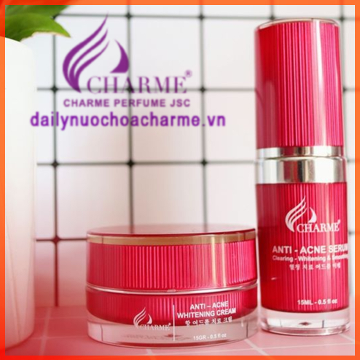 Combo Trị Mụn Charme Thông Đỏ Hàn Quốc