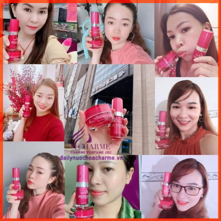 Bộ Combo Kem Trị Mụn Charme Và Serum Trị Mụn Charme Thông Đỏ
