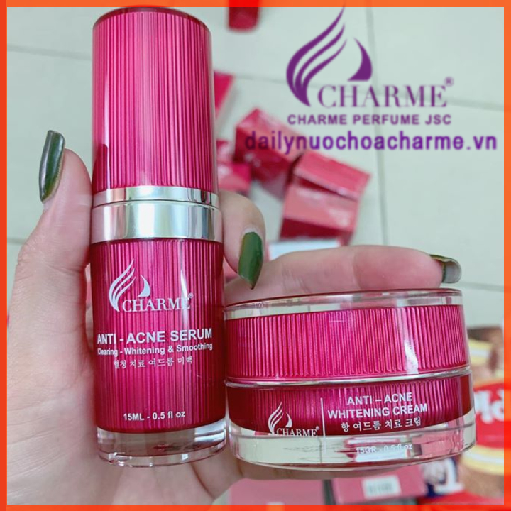 Combo Trị Mụn Charme Thông Đỏ Hàn Quốc