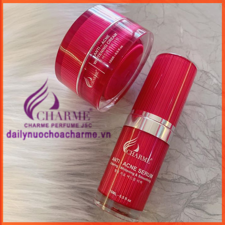 Combo Trị Mụn Charme Thông Đỏ Hàn Quốc