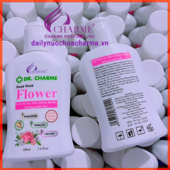 Gel Rửa Tay Khô DR.CHARME Flower 100ml