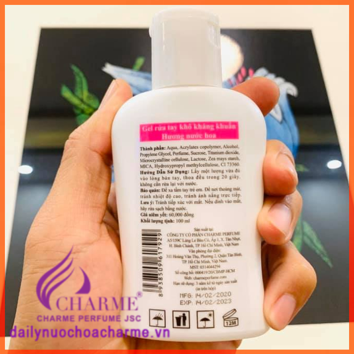 Gel Rửa Tay Khô DR.CHARME Flower 100ml